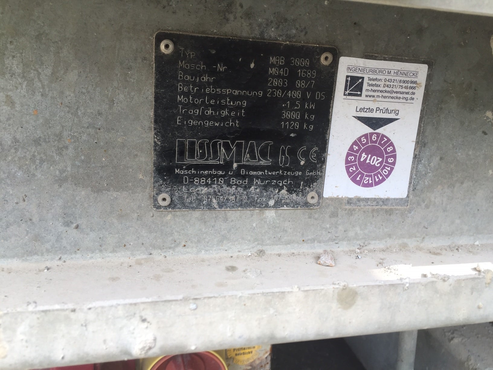 2 x plateformes murales Lissmac MAB 3000 - Image 9