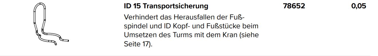 Cerraduras de transporte Hünnebeck ID15 - NOVEDAD - Imagen 2