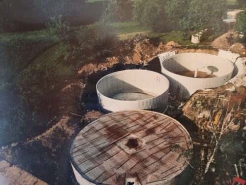 Circular formwork especially for tank construction